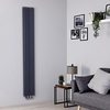 Radiateur aluminium design vertical – Anthracite – 180 cm x 24, 5 cm - Aloa