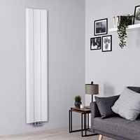 Radiateur aluminium design vertical – Blanc – 180 cm x 37 cm - Aloa
