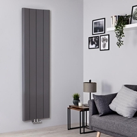 Radiateur aluminium design vertical – Gris clair – 180 cm x 49, 5 cm - Aloa