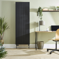 Radiateur convecteur de type 20 plat – Vertical – 180 cm – Noir – Choix de tailles – Alora