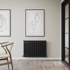 Radiateur convecteur design horizontal – 60 cm x 84 cm – Noir – Type 11 – Chauffage Économique - Hudson Reed