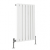 Radiateur design eau chaude - 59, 5 x 41, 3 cm - Petit chauffage WC - Acier blanc - Moderne - Sterling Quinn x Hudson Reed
