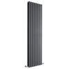 Radiateur Design Eau Chaude Anthracite Salisbury 178x56cm 2158 Watts