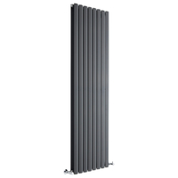 Radiateur Design Eau Chaude Anthracite Salisbury 178x56cm 2158 Watts