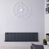 Radiateur design horizontal - Anthracite – 40 cm x 141, 6 cm – Vitality