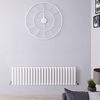 Radiateur design horizontal - Blanc - 40 cm x 141, 6 cm x 5, 6 cm - Vitality