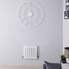 Radiateur design horizontal - Blanc - 40 cm x 41, 3 cm x 7, 8 cm - Vitality