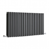 Radiateur design horizontal – 59, 5 cm x 118 cm – Anthracite – Rang double – Sterling Quinn