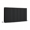 Radiateur design horizontal – 59, 5 cm x 118 cm – Noir – Rang double – Sterling Quinn