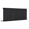 Radiateur design horizontal – 59, 5 cm x 141, 6 cm – Noir – Rang simple – Sterling Quinn
