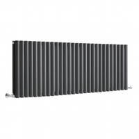 Radiateur design horizontal – 59, 5 cm x 165, 2 cm – Anthracite – Rang double – Sterling Quinn