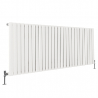 Radiateur design horizontal – 59, 5 cm x 165, 2 cm – Blanc – Rang simple – Sterling Quinn