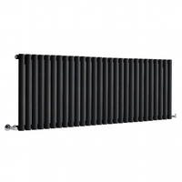 Radiateur design horizontal – 59, 5 cm x 165, 2 cm – Noir – Rang simple – Sterling Quinn