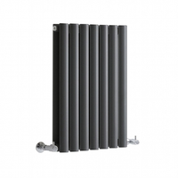 Radiateur design horizontal – 59, 5 cm x 41, 3 cm – Anthracite – Rang double – Sterling Quinn
