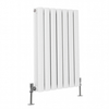 Radiateur design horizontal – 59, 5 cm x 41, 3 cm – Blanc – Rang double – Sterling Quinn