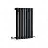 Radiateur design horizontal – 59, 5 cm x 41, 3 cm – Noir – Rang simple – Sterling Quinn