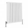 Radiateur design horizontal – 59, 5 cm x 59 cm – Blanc – Rang double – Sterling Quinn