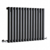 Radiateur design horizontal – 59, 5 cm x 82, 6 cm – Anthracite – Acier - Rang simple – Eau chaude - 600W - Sterling Quinn