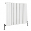 Radiateur design horizontal – 59, 5 cm x 82, 6 cm – Blanc – Rang simple – Sterling Quinn