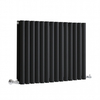 Radiateur design horizontal – 59, 5 cm x 82, 6 cm – Noir – Rang double – Sterling Quinn