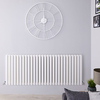 Radiateur design horizontal – 63, 5 cm x 164, 7 cm – Blanc – Double rangs – Vitality