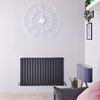 Radiateur design horizontal – Anthracite – 63, 5 cm x 100 cm – Double rangs – Sloane