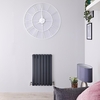Radiateur design horizontal – Anthracite – 63, 5 cm x 42 cm – Double rangs – Sloane