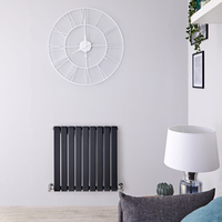 Radiateur design horizontal – Anthracite – 63, 5 cm x 63 cm – Delta