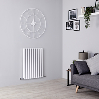 Radiateur design horizontal – Blanc - 80 cm x 59 cm – Double rang – Eau Chaude - Vitality