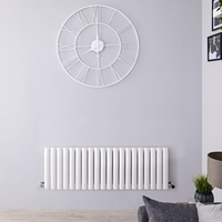 Radiateur design horizontal – Blanc – 40 cm x 118 cm - Vitality