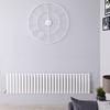 Radiateur design horizontal – Blanc – 40 cm x 164, 7 cm – Double rangs - Vitality