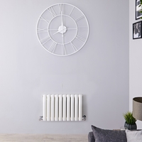 Radiateur design horizontal – Blanc – 40 cm x 59 cm – Double rangs - Vitality
