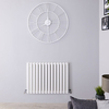 Radiateur design horizontal – Blanc – 60 cm x 82, 6 cm – Double rangs - Vitality