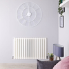 Radiateur design horizontal – Blanc – 63, 5 cm x 100 cm – Double rangs - Sloane