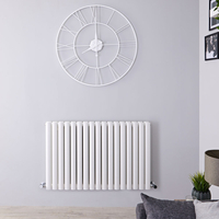 Radiateur design horizontal – Blanc – 63, 5 cm x 100 cm – Double rangs – Vitality