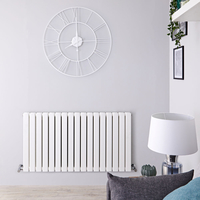 Radiateur design horizontal – Blanc – 63, 5 cm x 119 cm – Double rangs - Delta