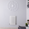 Radiateur design horizontal – Blanc – 63, 5 cm x 41, 3 cm – Double rangs – Vitality