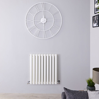 Radiateur design horizontal – Blanc – 63, 5 cm x 59 cm – Double rangs – Vitality