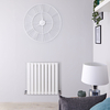 Radiateur design horizontal – Blanc – 63, 5 cm x 63 cm – Delta