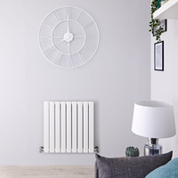 Radiateur design horizontal – Blanc – 63, 5 cm x 63 cm – Delta