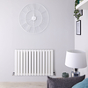 Radiateur design horizontal – Blanc – 63, 5 cm x 98 cm – Double rangs - Delta