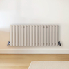 Radiateur design horizontal – Blanc (Pearl White) – 40 cm x 100 cm – Rang double – Vitality