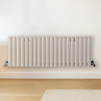 Radiateur design horizontal – Blanc (Pearl White) – 40 cm x 118 cm – Rang double – Vitality
