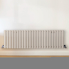 Radiateur design horizontal – Blanc (Pearl White) – 40 cm x 141, 6 cm – Rang double – Vitality