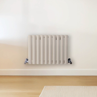 Radiateur design horizontal – Blanc (Pearl White) – 40 cm x 59 cm – Rang double – Vitality