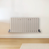 Radiateur design horizontal – Blanc (Pearl White) – 40 cm x 82, 6 cm – Rang double – Vitality