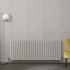 Radiateur design horizontal – Blanc (Pearl White) – 63, 5 cm x 165, 2 cm – Rang double – Vitality
