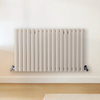 Radiateur design horizontal – Blanc (Pearl White) – 40 cm x 100 cm – Rang double – Vitality
