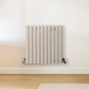 Radiateur design horizontal – Blanc (Pearl White) – 40 cm x 59 cm – Rang double – Vitality