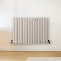 Radiateur design horizontal – Blanc (Pearl White) – 40 cm x 82, 6 cm – Rang double – Vitality